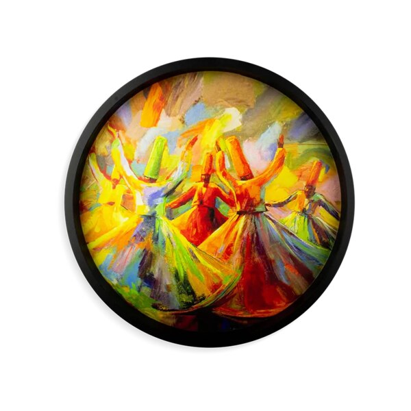 Sufi Art Round Tray